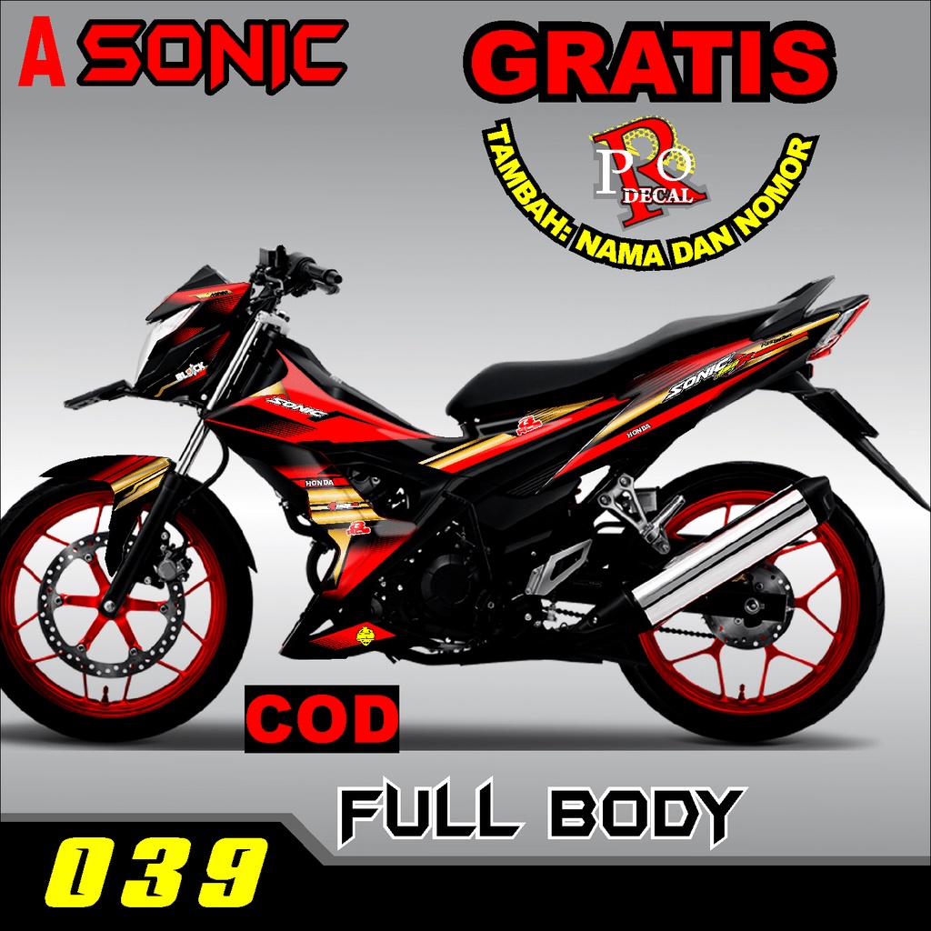 [PROMO] DECAL STICKER VARIASI BODY MOTOR SONIC 155 FULL BODY/SOLUSI MODIFIKASI BODY MOTOR SONIC FULL