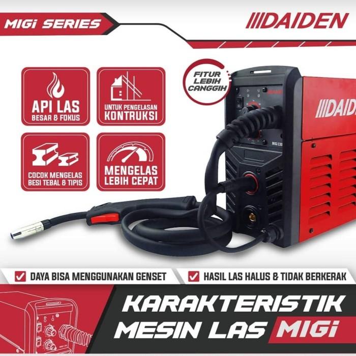daiden MIGi 130 trafo las CO2 dan las listrik, mesin las garansi resmi