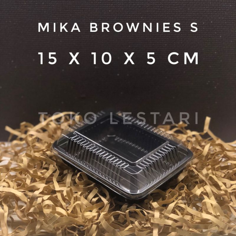 Mika Brownies S 15x10x5 cm untuk Brownies Kue Sushi dll