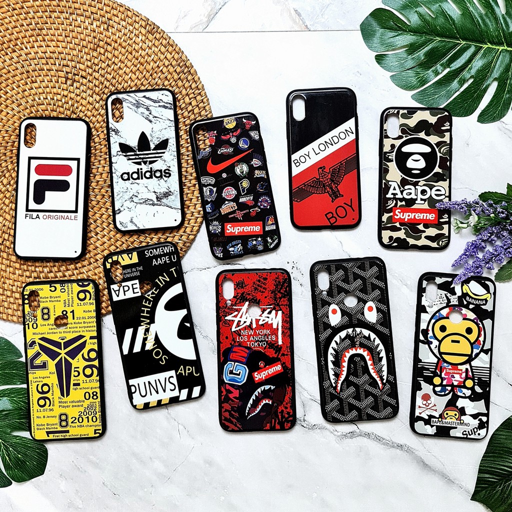 SAMSUNG GALAXY M10 M20 M30 M31 M11 A11 A01 A21 A21S A31 A51 A71 | MAN GLOSS Soft Hard Case Bape Stussy