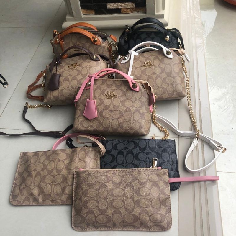 Tas Wanita Coach Btw Mini Free Clutch