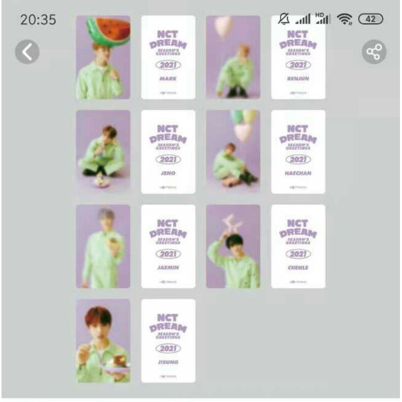 [ PO ] PC Benefit SG21 NCT Dream Hottrack Hot Track Jaemin Jeno Mark Haechan Renjun Bene