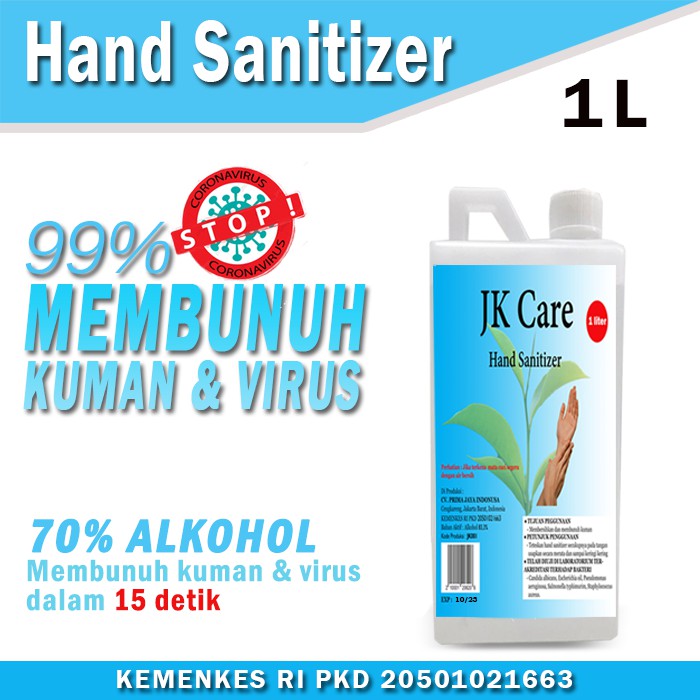 JKCARE Hand Sanitizer 1 Liter - Lemon