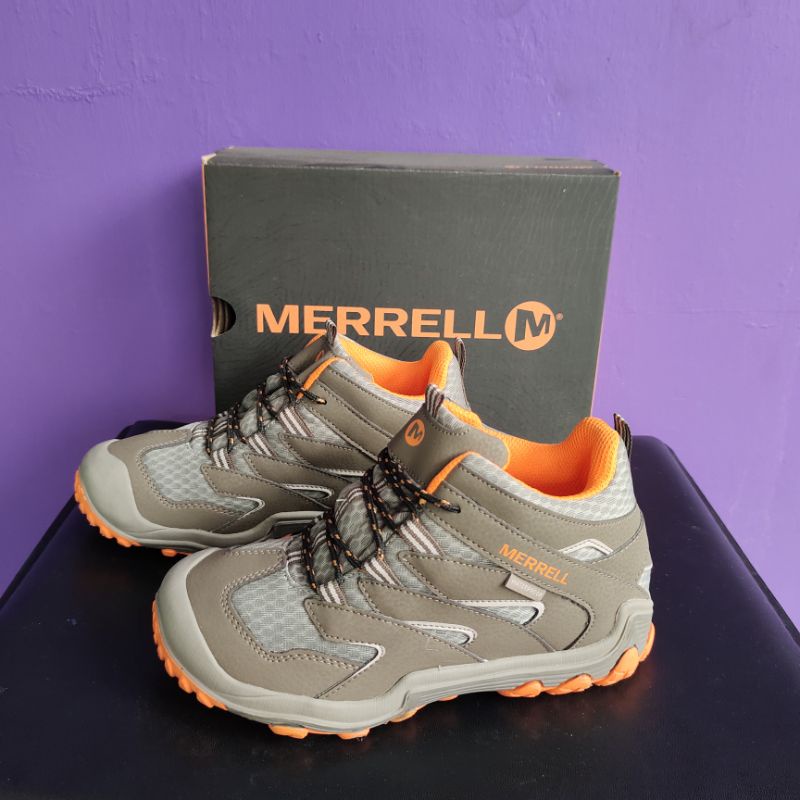 Sepatu anak Merrell Mid Orange Waterproof outdoor original murah