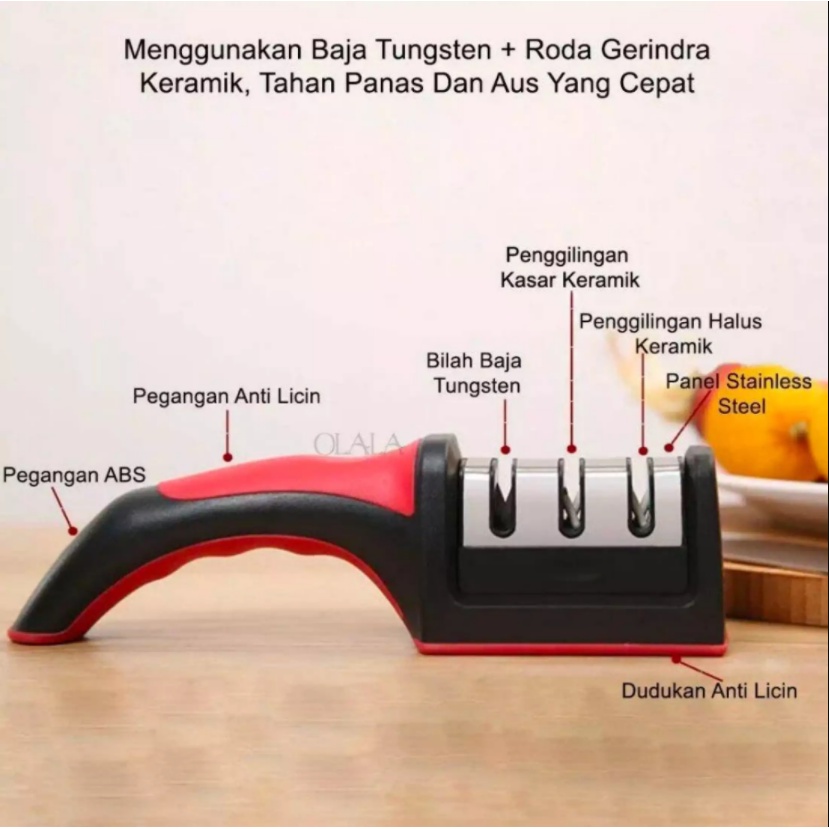 GSF ALAT PENGASAH PISAU | ALAT ASAHAN PISAU | KNIFE SHARPENER