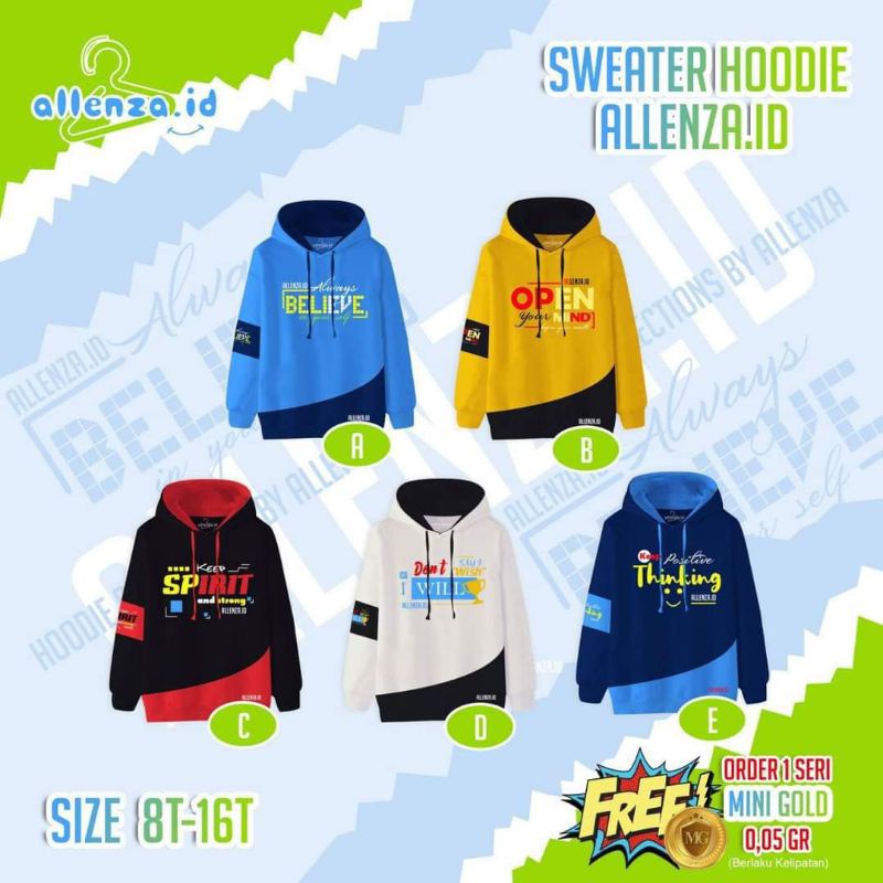 READY sweater hoodie allenza.id/sweater jaket anak cowok keren, branded murah/hoodie allenza.id