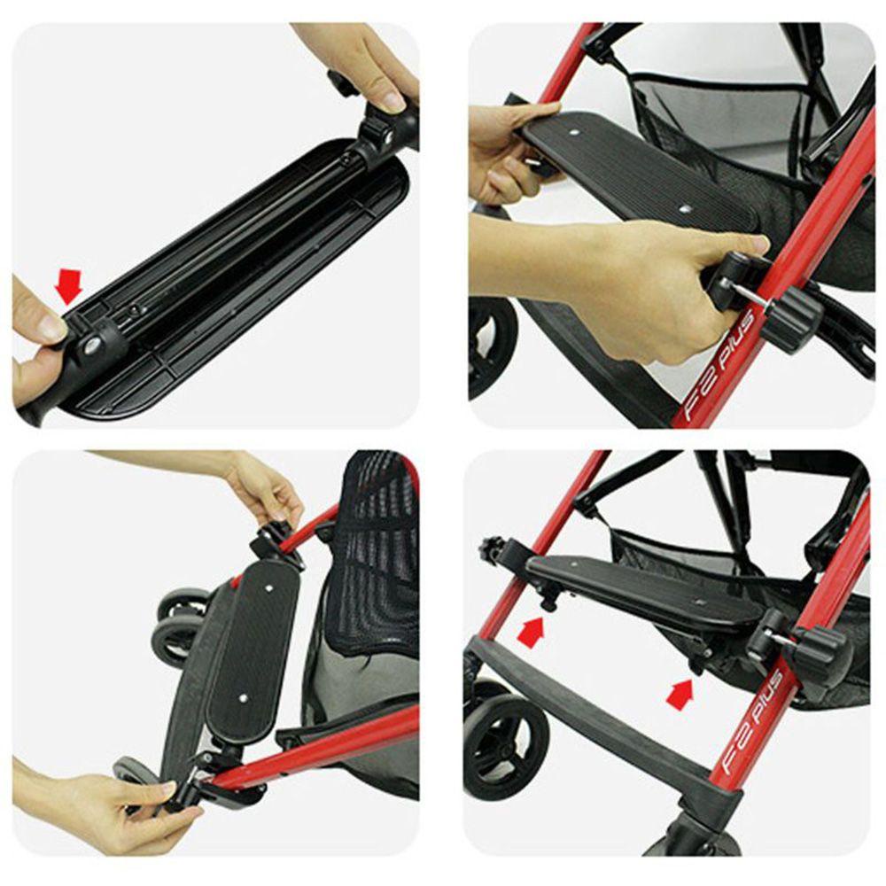 Needway Stroller Pijakan Kaki Universal Nyaman Penopang Istirahat Kaki Untuk Bayi Pushchair Pram Extended Foot Pedal Adjustable Treadle