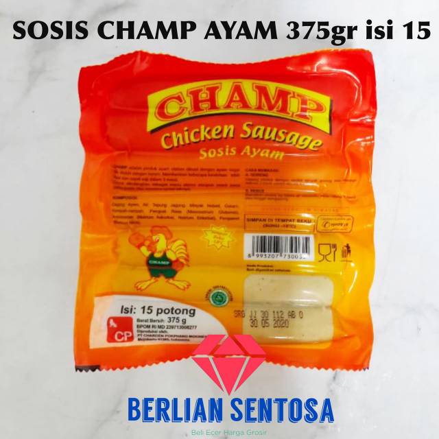 

sosis ayam champ 375gram isi 15