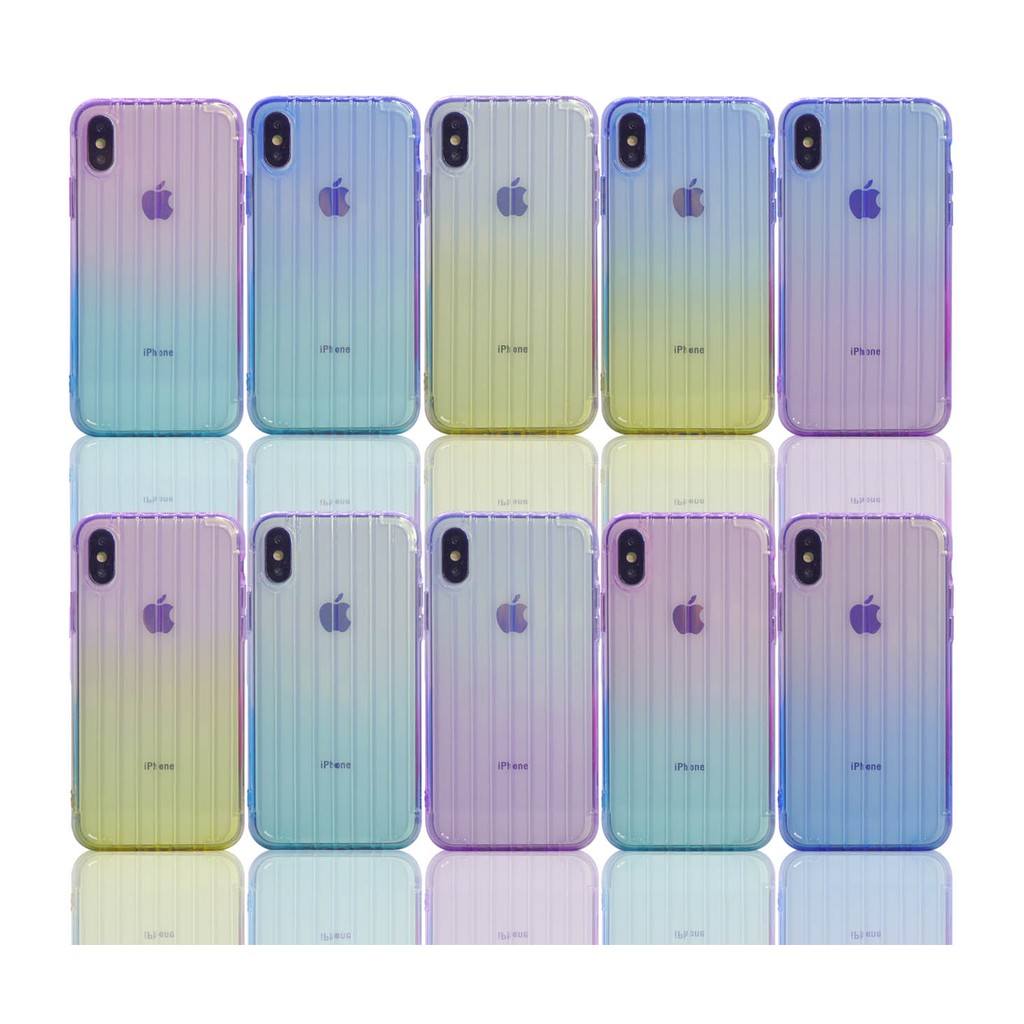 Softcase Clear  Oppo A7/A12/A5S - Oppo A9 2020 - Oppo A91 - Oppo A92 Motif Koper Colorway