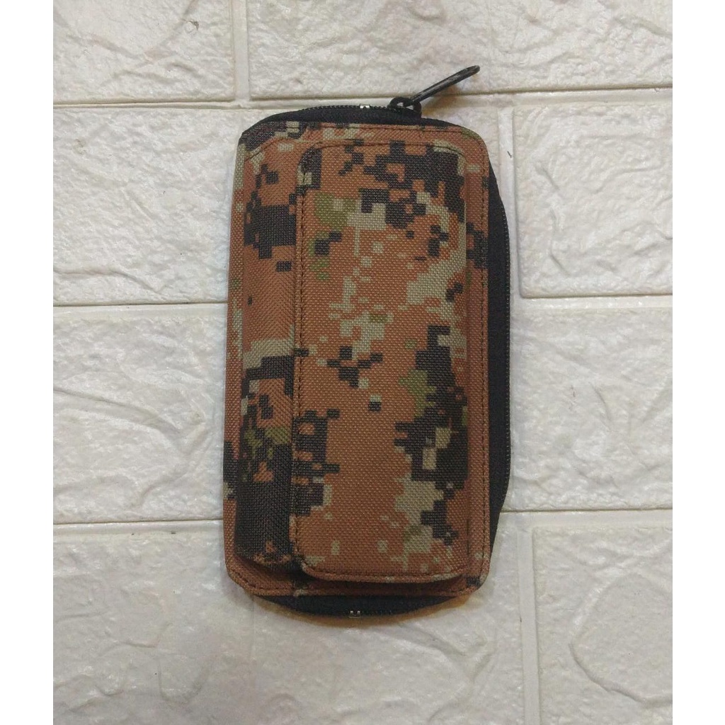 Case Handphone Dompet Army Resleting Realpict