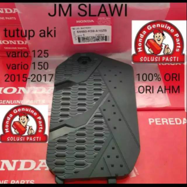 64460-K59-A10ZB Cover tutup aki motor vario 150 lama tahun 2016 ori AHM