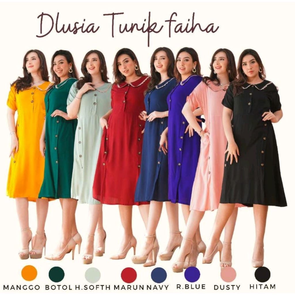 DLUSIA TUNIK FAIHA | DASTER ARAB RAYON | DASTER ARAB II DASTER KEKINIAN