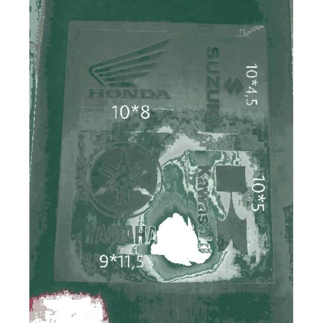 Stencil airbrush logo motor