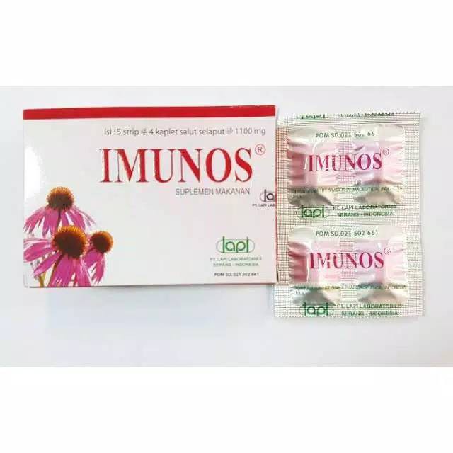 IMUNOS PLUS Strip - Imunos 4 Tablet - Multivitamin Penambah Daya Tahan Tubuh