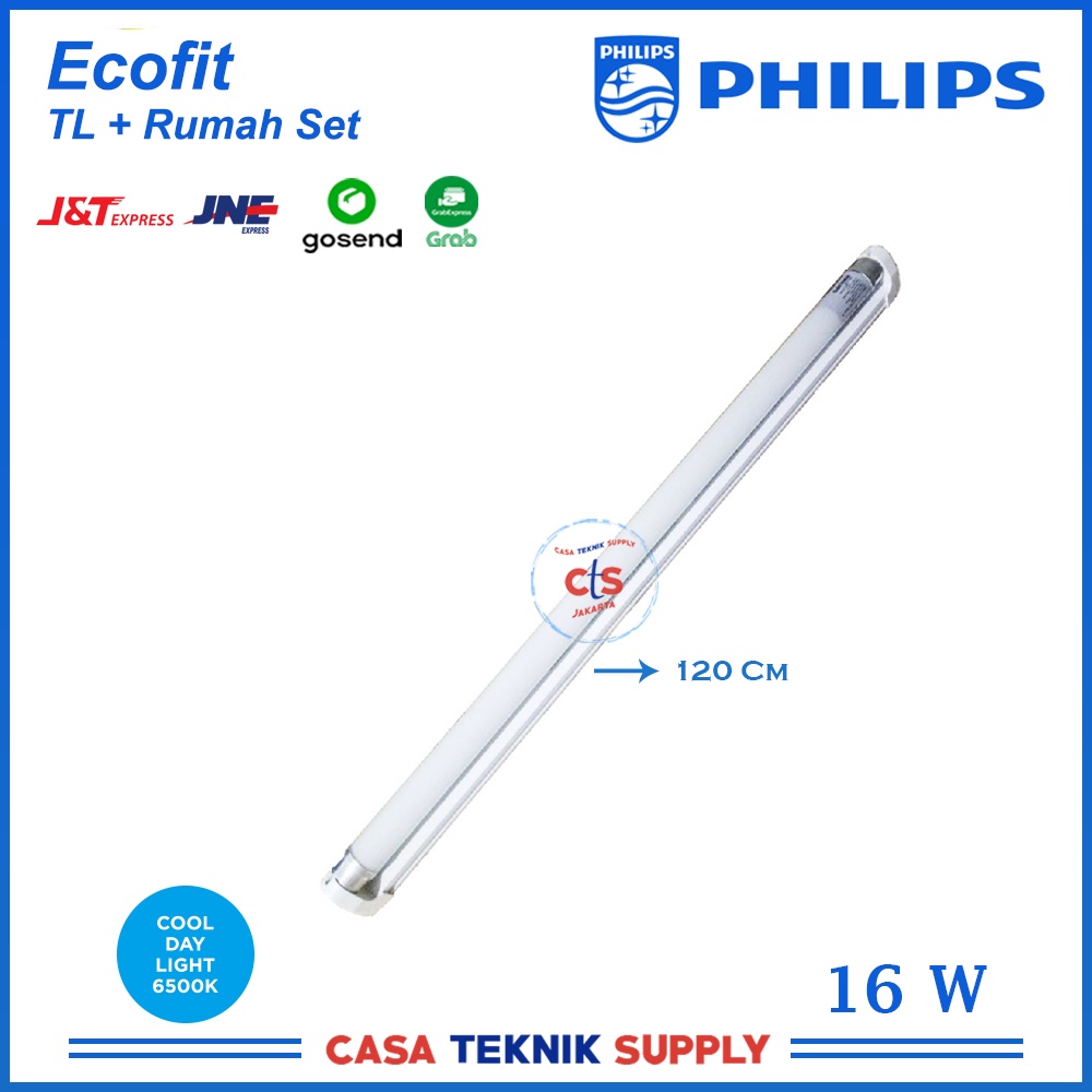 Jual Lampu Philips TL LED SET Ecofit 16 Watt + RUMAH LAMPU MINIMAL BELI ...