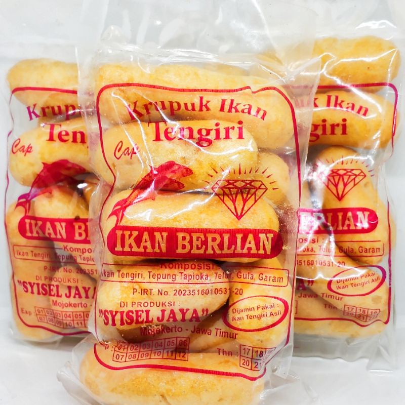 

krupuk ikan tenggiri cap *ikan Berlian* berat 50 gr x 3 pcs Rp 3.000,. {Anda Belanja Anda Beramal}