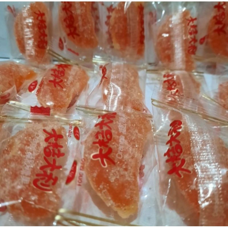 Jual Permen jelly jeruk mandarin rasa jeruk asam manis 250 gram ...