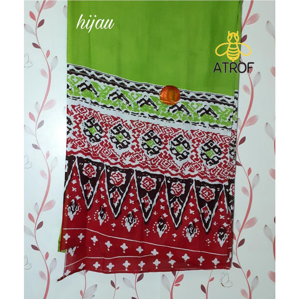 Selendang tari batik anak untuk SD sampai SMP-Hijau