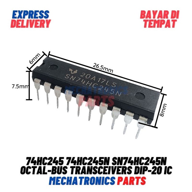 [5728] 74HC245 74HC245N SN74HC245N Octal-Bus Transceivers DIP-20 IC