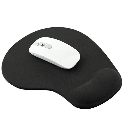 Mouse Pad + Bantalan Gel - Black