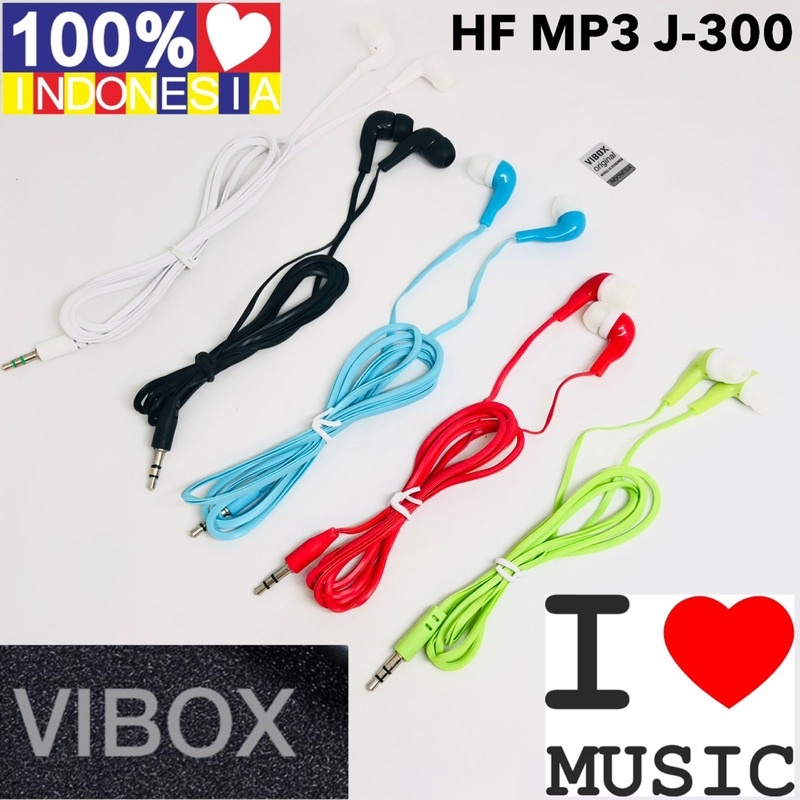 Handsfree MP3 J-300 - Earphone Music Mp3 J300