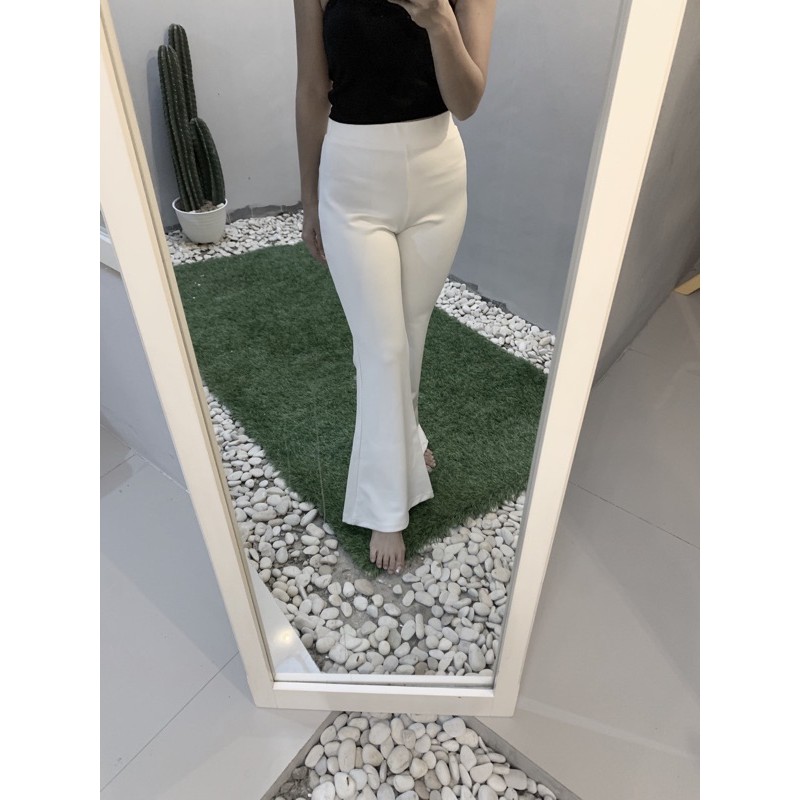 celana cutbray putih