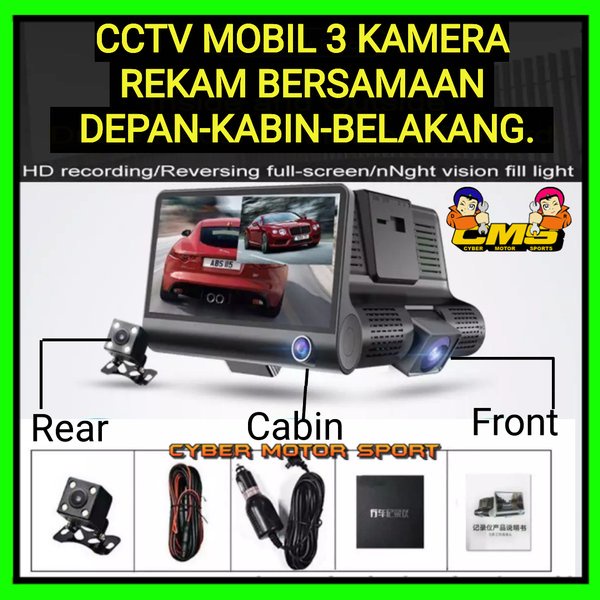 CCTV mobil Full HD. Camera perekam perjalanan. cctv mobil universal