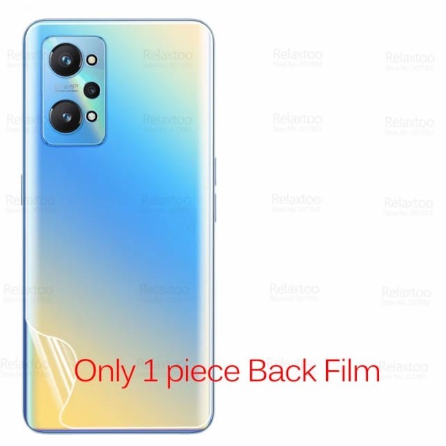 REALME GT MASTER EDITION GT 2 PRO GT NEO 2 ANTI GORES BELAKANG PLASTIK CLEAR BENING HYDROGEL SKIN ANTI JAMUR GARSKIN FULL COVER PRESISI REALME GT NEO2