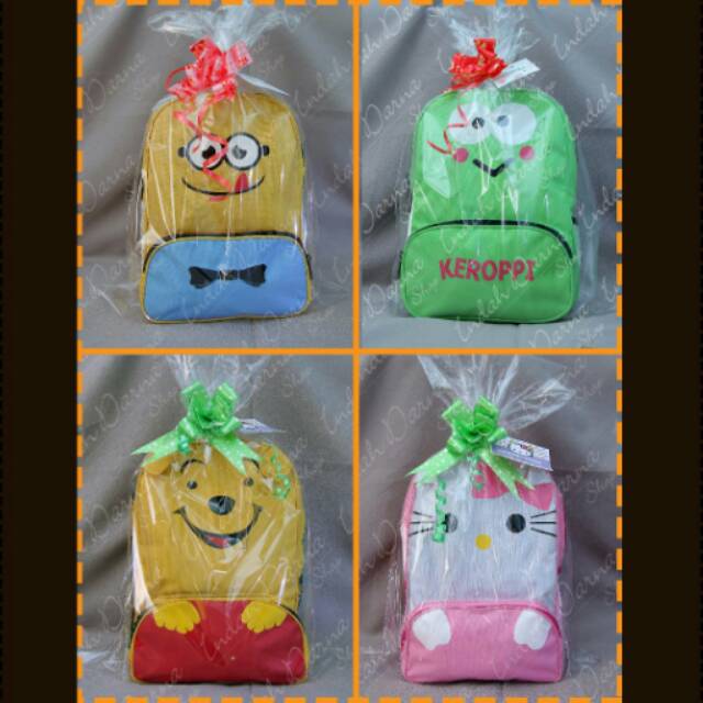 

Goodie bag /Souvenir ulang tahun anak (grosir pembelian minim 12 pcs) /tas ransel karakter kartun