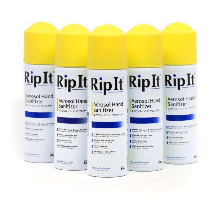 Jual PROMO Rip It Aerosol Hand Sanitizer Family Pack (5pcs) Shopee