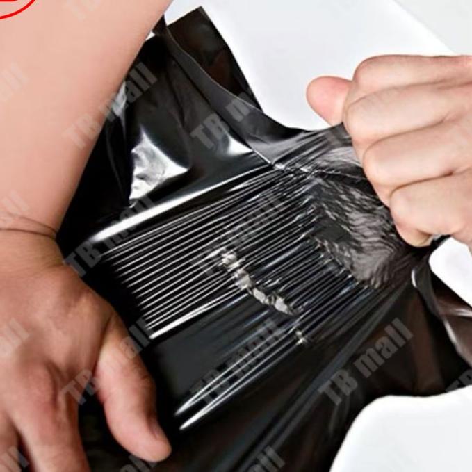 

❄ Plastik Packing Polymailer LDPE 25X35CM Hitam Glossy Isi 100PCS Grosir Lem Perekat / Plastik Packing Baju Olshop ✺