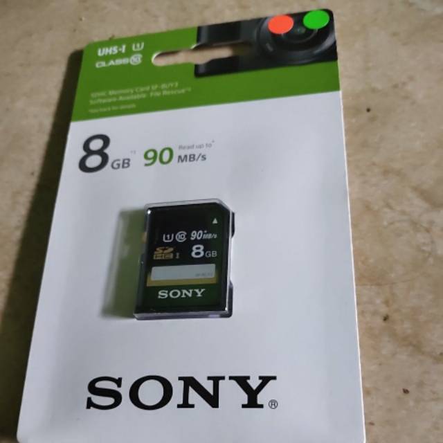 SONY 8GB MEMORYCARD SD CARD SDHC CLASS 10 90MB/S ORIGINAL