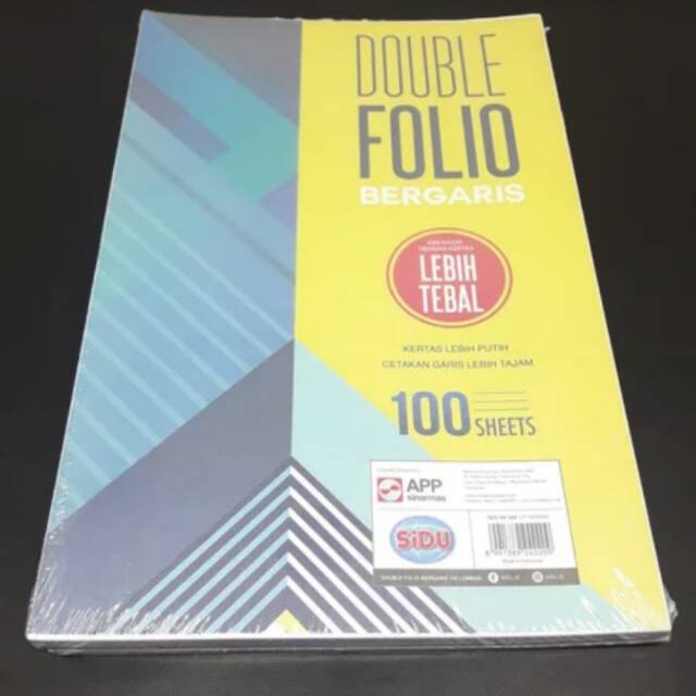 Jual Double Folio Garis Sidu 100 Lembar Shopee Indonesia