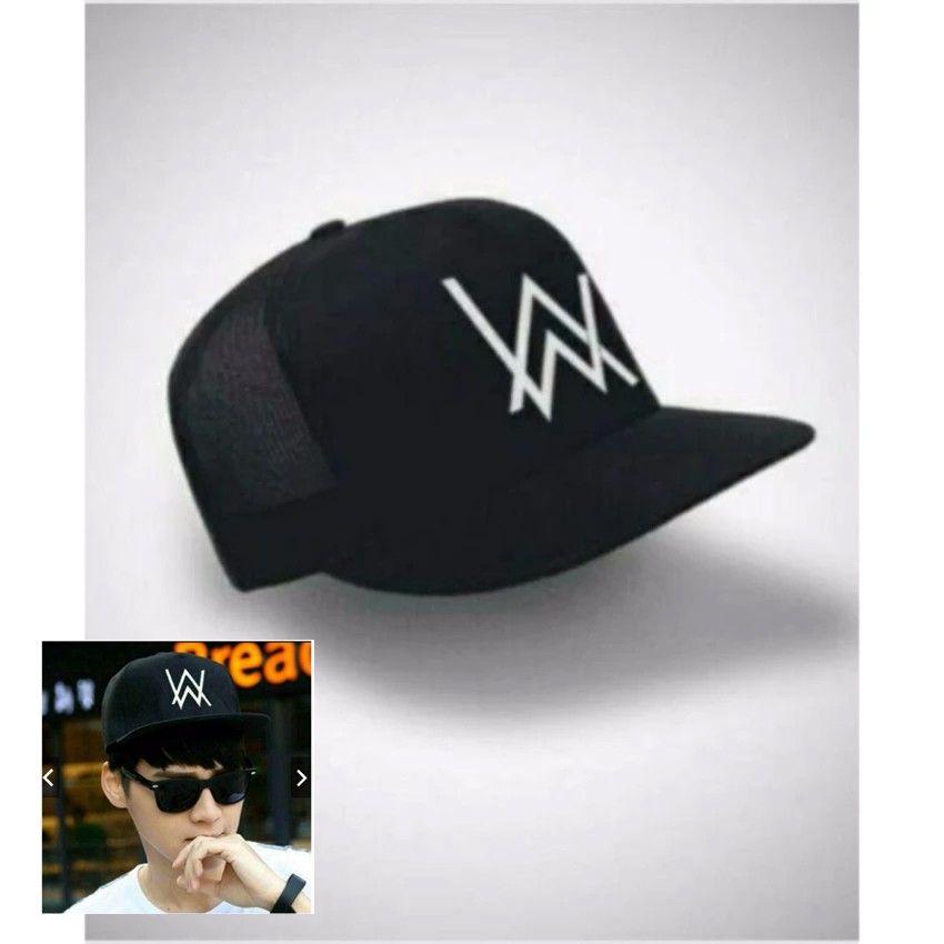 TOPI ALAN WALKER TOPI TRUCKER ALAN WALKER BLACK PREMIUM