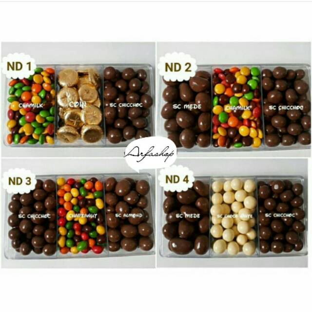 

Parsel Coklat Scandia Mix Delfi Toples Sekat 3