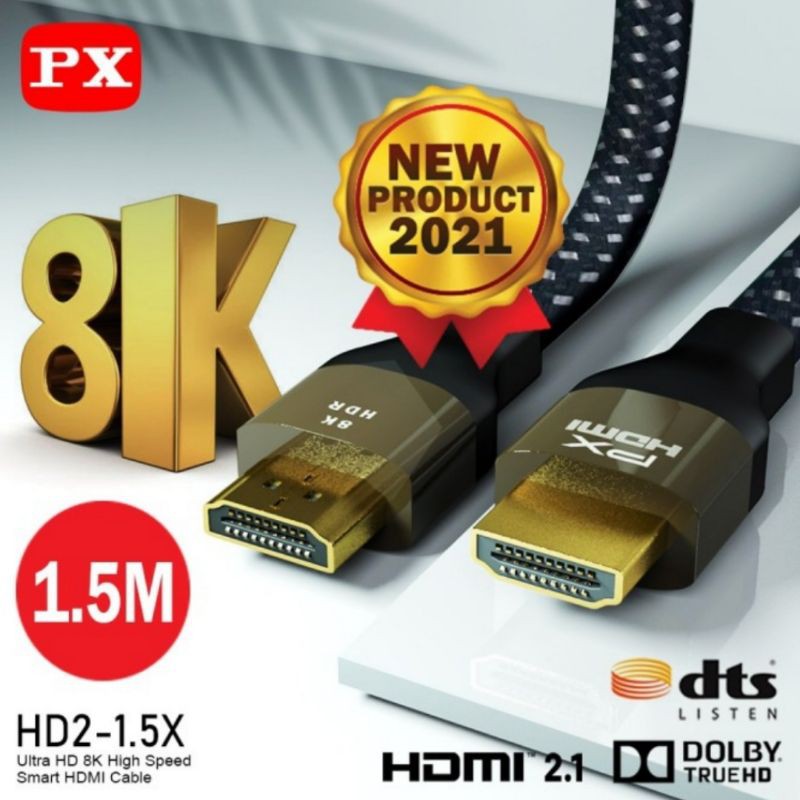 Kabel HDMI V2.1 8K HRD Smart HDMI 1,5M PX-HD2-1.5X