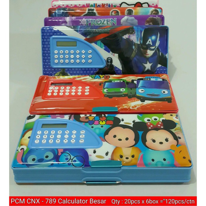 

TEMPAT PENSIL MAGNET + CALCULATOR KARAKTER