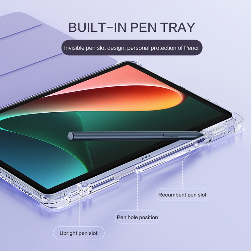 Case Redmi Pad SE 11 inch Xiaomi Pad 7 / 7pro 11.2 Redmi Pad 10.61&quot; Flip Soft Case Xiaomi Pad 5/5pro Transparent TPU Case with Pen Holder