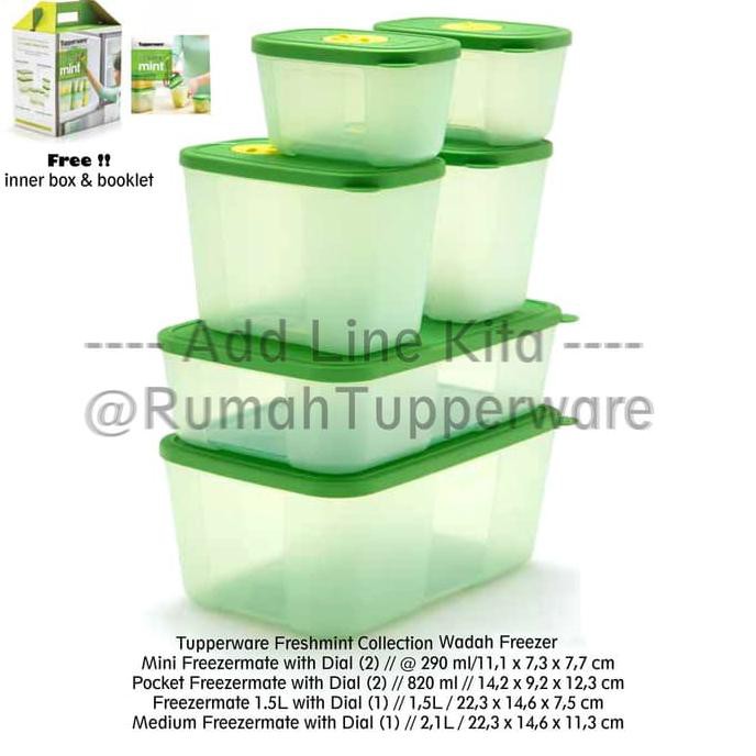 Promo Tupperware Freshmint Collection fresh mint Berkualitas