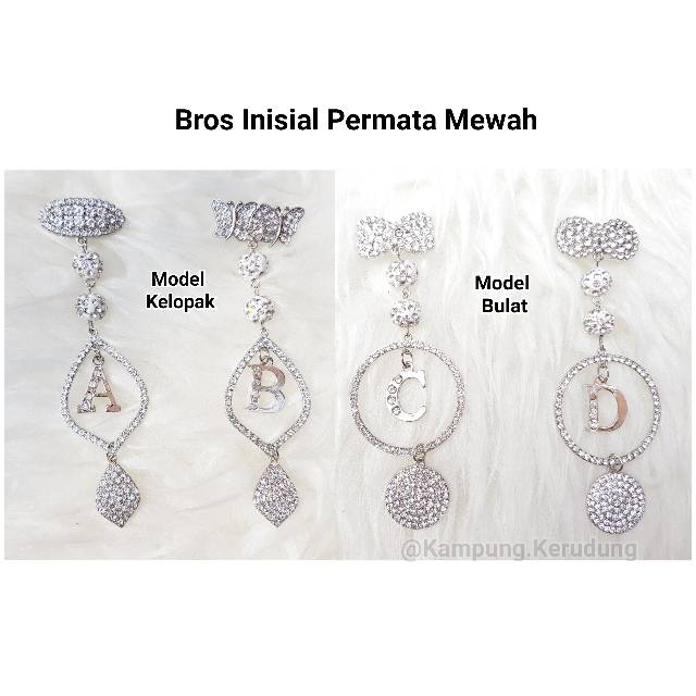 Bros Inisial Permata Mewah Bros Satu Huruf Custom