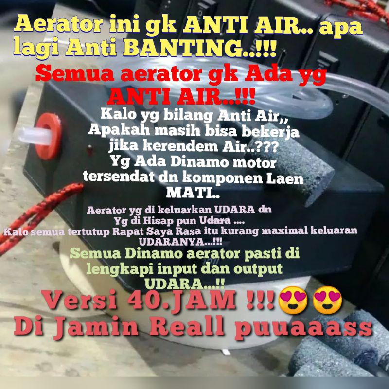 Airator charger 24JAM /40JAM (free selang dan batu gelembung)