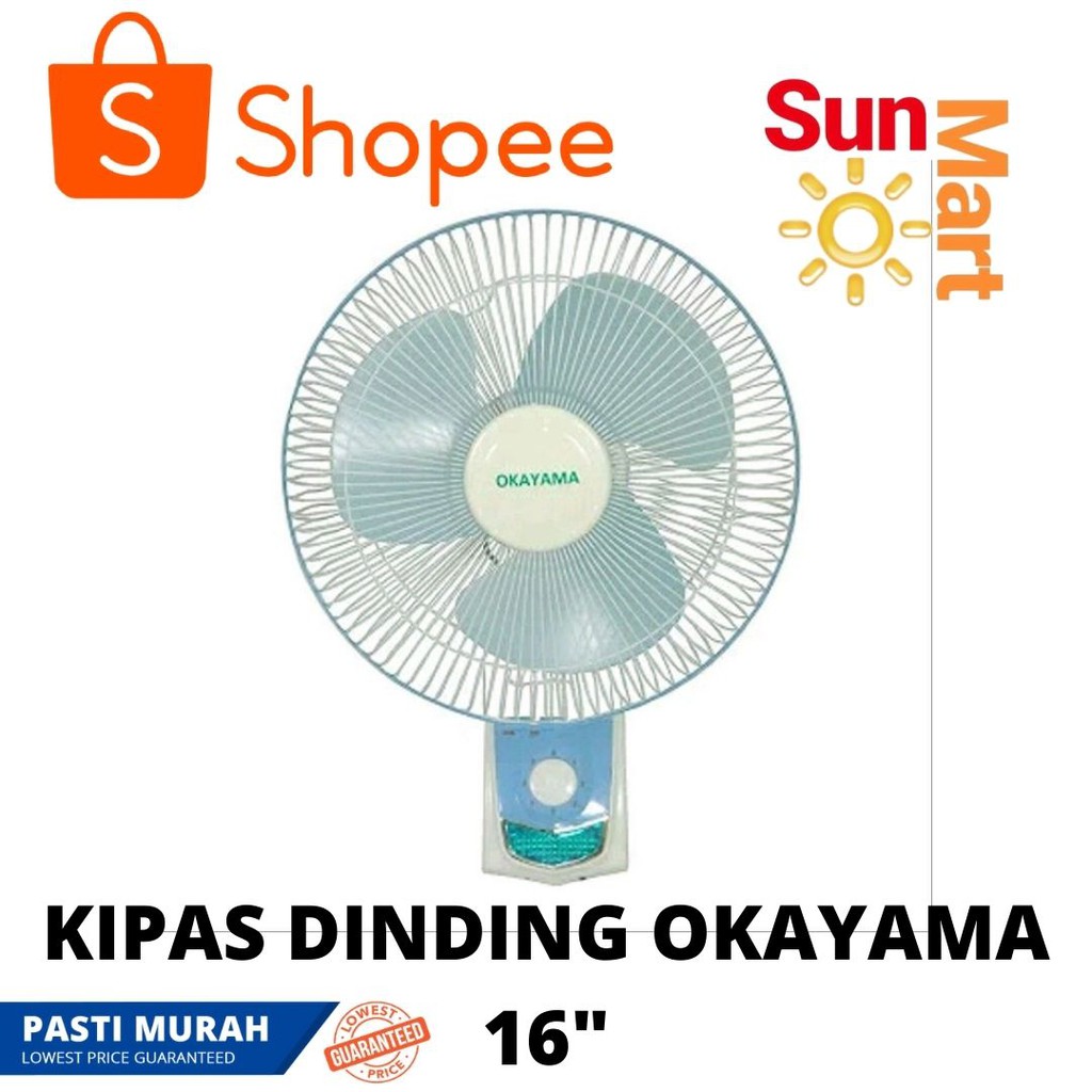 Kipas Angin Dinding Murah Berkualitas / Wallfan Okayama 16 Inch