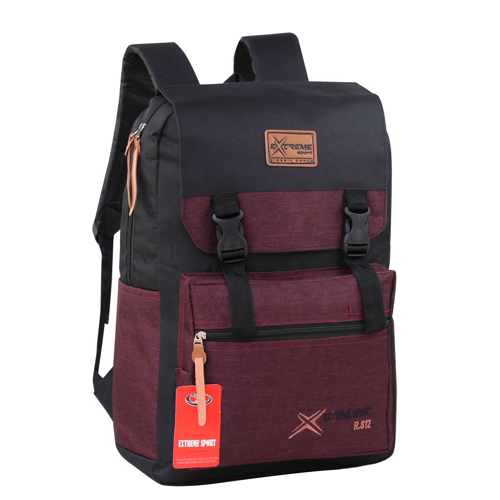 Backpack Sekolah Distro Extreme Warna Maroon Tas Laptop In SMP SMA Kuliah Kekinian Tas Ransel Stylish Pria Wanita Terbaru  Tas Gendong Remaja Ransel Laptop Murah