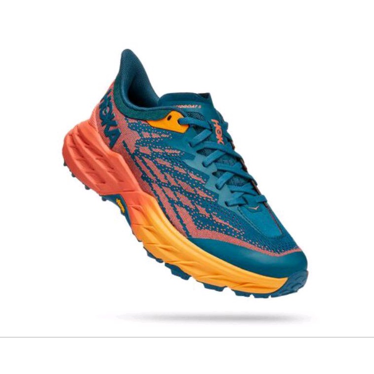Hoka Speedgoat 5 Women's Trail Running Shoes - Blue Coral / Cammelia