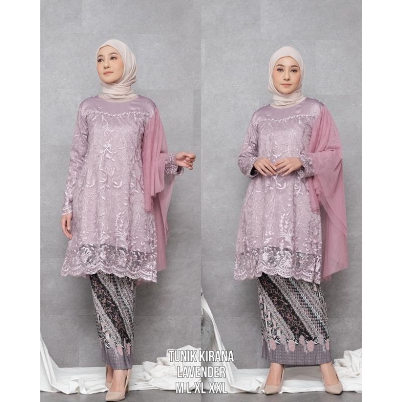 Setelan tunik irani//tunik tulle modern//tunik pesta terbaru