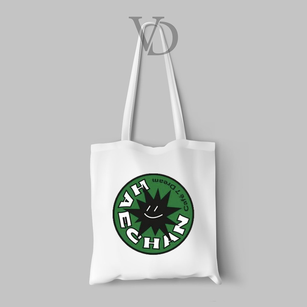 NCT DREAM Cafe retro name /TOTE BAG MOTIF NCT cafe / KPOP TOTE BAG / TAS BELANJA MOTIF KOREA