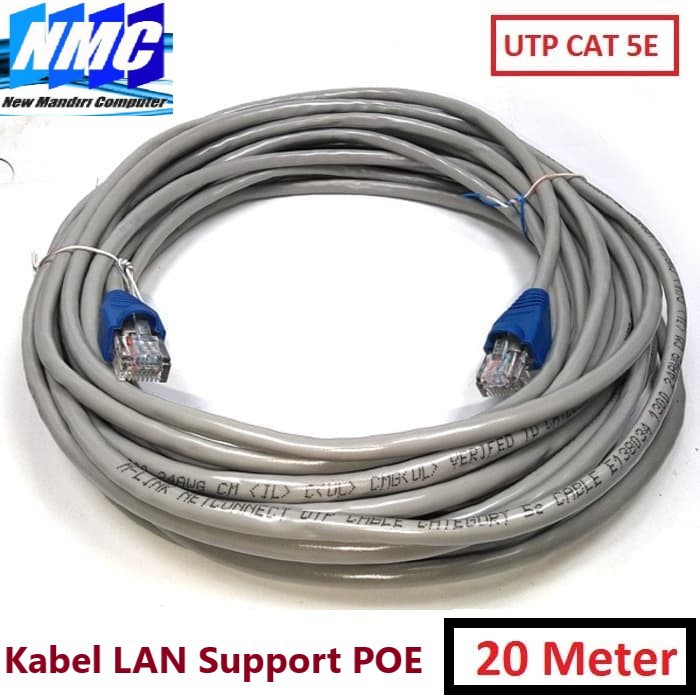 Kabel Lan 20 Meter Grey UTP Cat5E / UTP CAT 5E