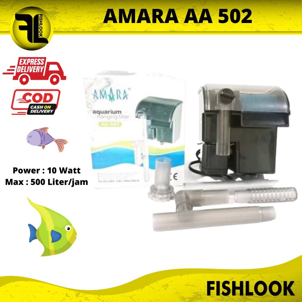 hanging filter gantung hang on aquarium aquascape amara AA 502 murah