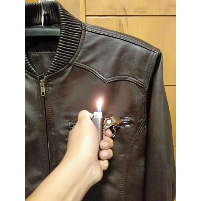 Jaket Kulit asli pria casual model bombers Domba Premium clasic terbaru