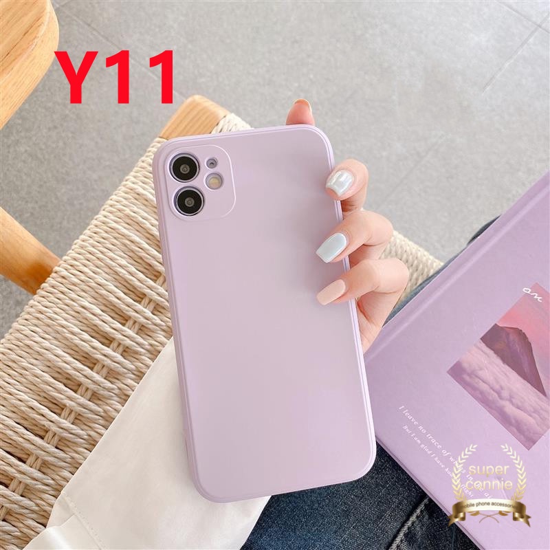 Casing Soft Tpu Solid Color Phone Case for Xiaomi Redmi Note 10 10s Redmi 9 10 9A Mi 10 11 Lite 10T Simple Straight Edge Silicon Phone Shell